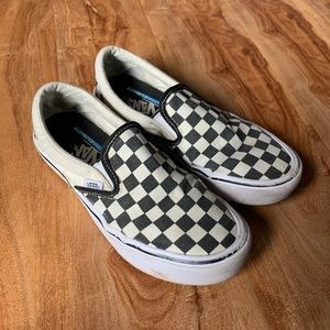 Vans checkerboard slip ons